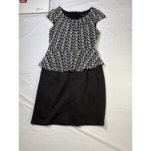 Womens‎ Connected Apparel Black/White formal/business  dress, size 10 Petite